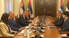 16 September 2022 The Speaker of the National Assembly of the Republic of Serbia Dr Vladimir Orlic in meeting with Turkish Ambassador to Serbia H.E. Hami Aksoy
